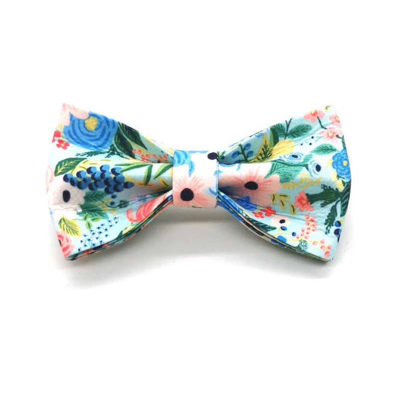 Personalised Bow Tie Design Dog Collar Set