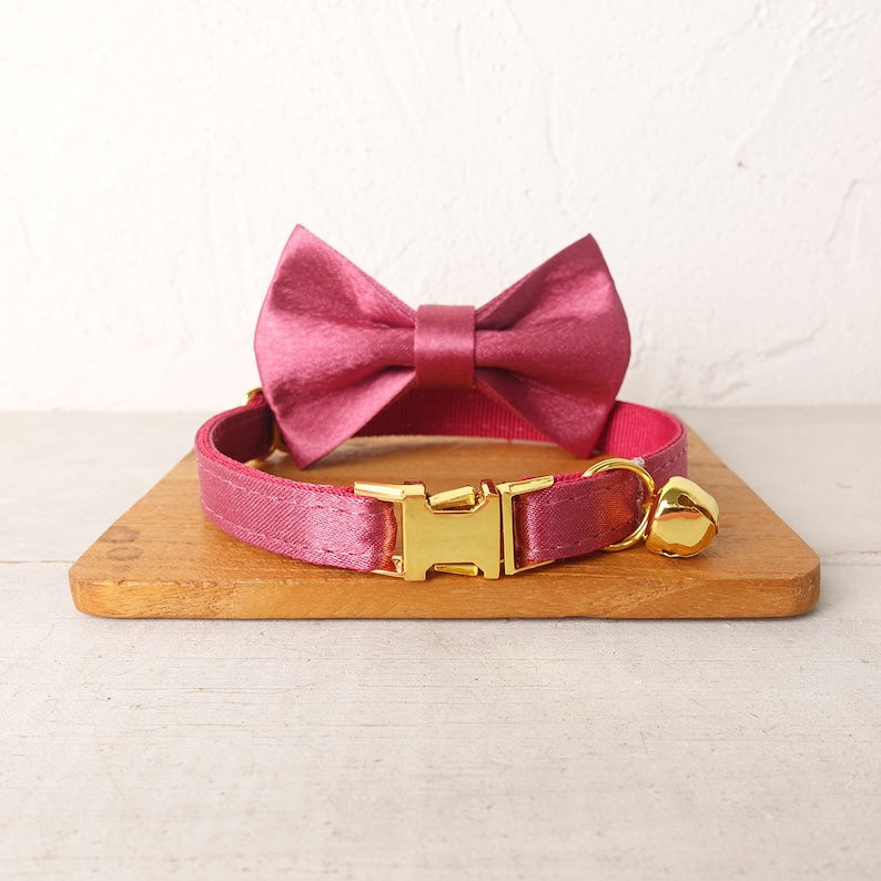 Silky Puppy Tiny Personalised Dog Collar Set