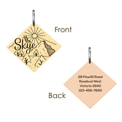 Customized Stainless Steel Pet ID Tag - Personalized with Your Pet's Name and Contact - Front and Back Engraving for Dogs and Cats