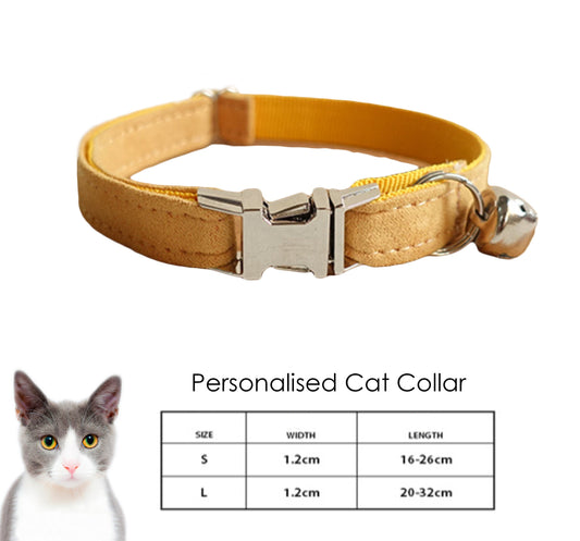 Detachable Bowtie Personalised Cat & Pet Collar Set