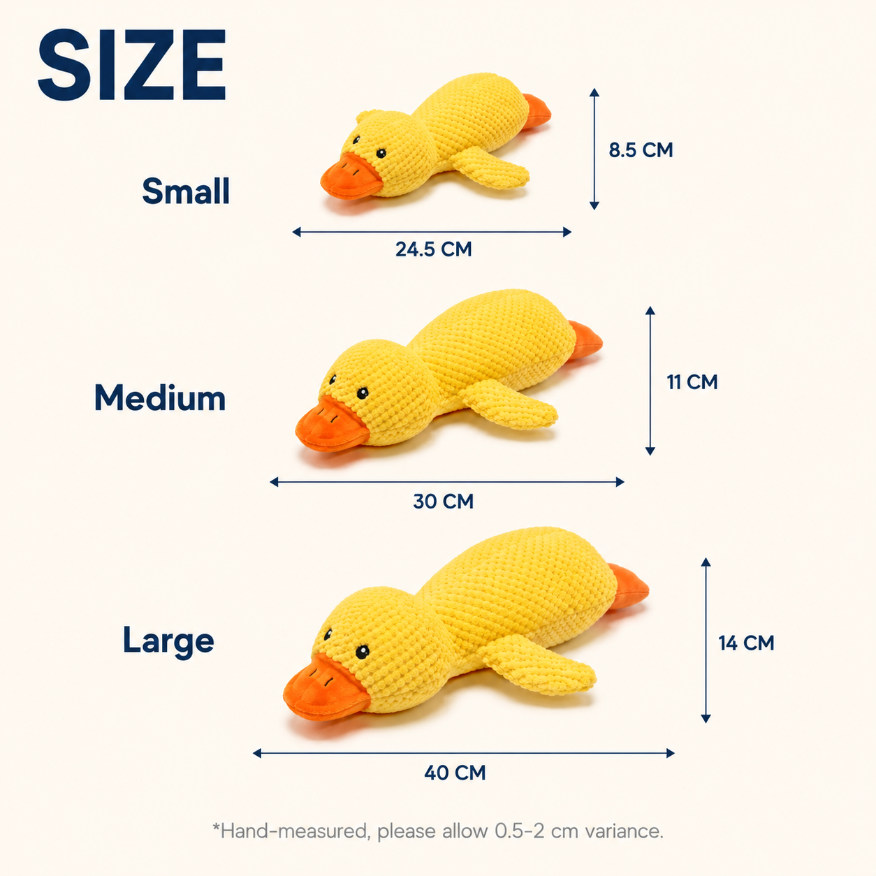 Quack the Crinkle Duck — Squeaky Plush Dog Toy