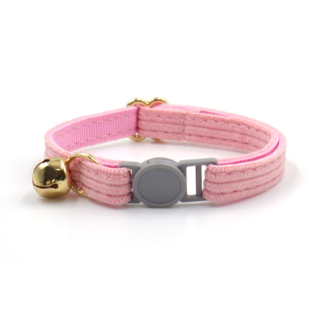 Personalised Velvet Cat Collar with Engraved Name Tag & Bell – Breakaway Safety Cat Collar (52 Colours)
