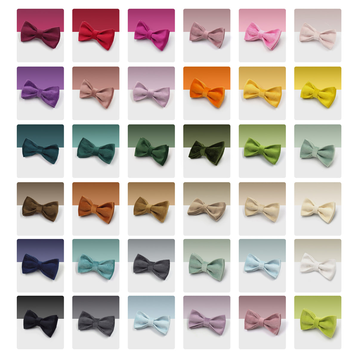 Velvet dog bow tie