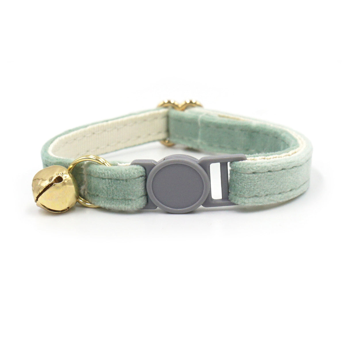 Personalised Velvet Cat Collar with Engraved Name Tag & Bell – Breakaway Safety Cat Collar (52 Colours)
