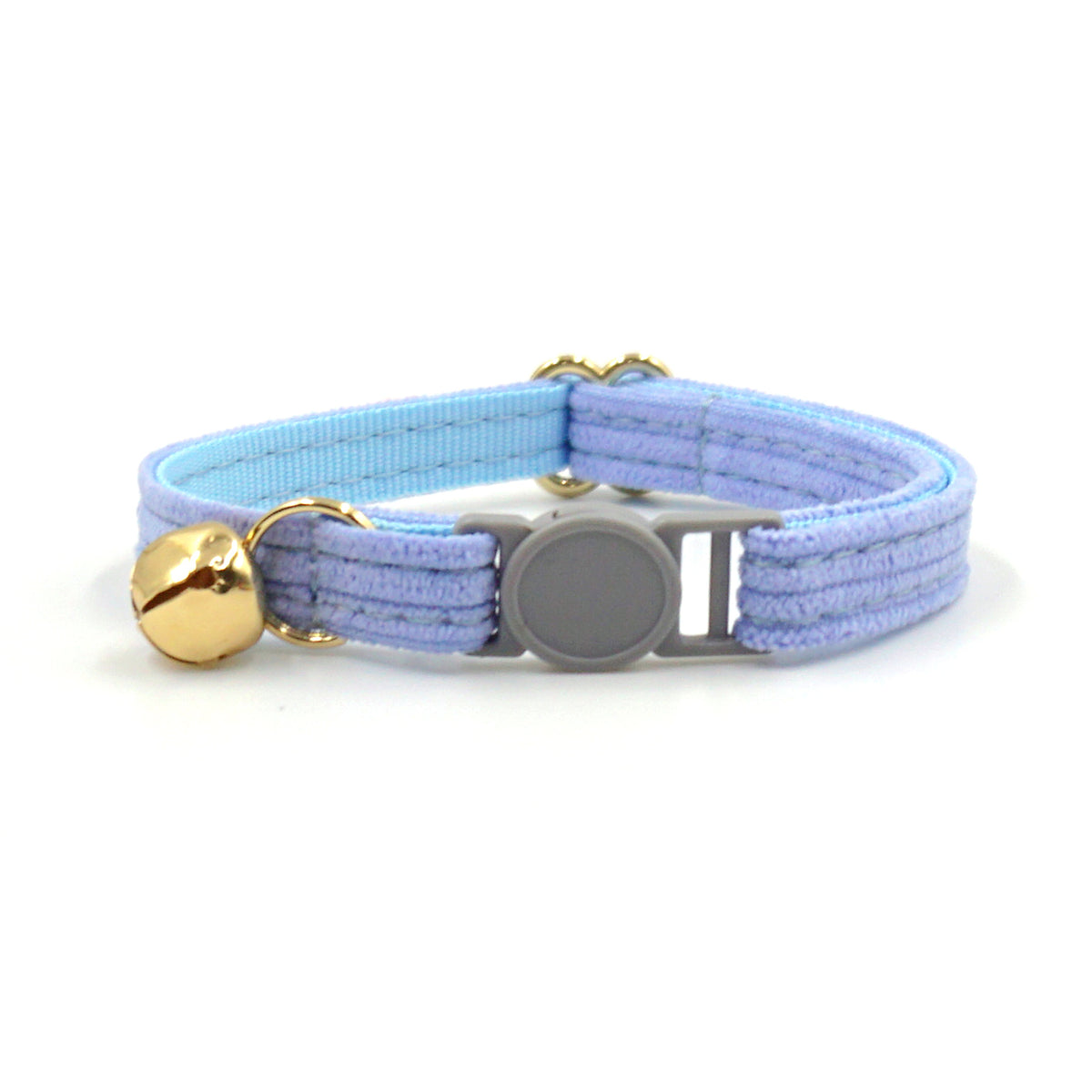 Personalised Velvet Cat Collar with Engraved Name Tag & Bell – Breakaway Safety Cat Collar (52 Colours)