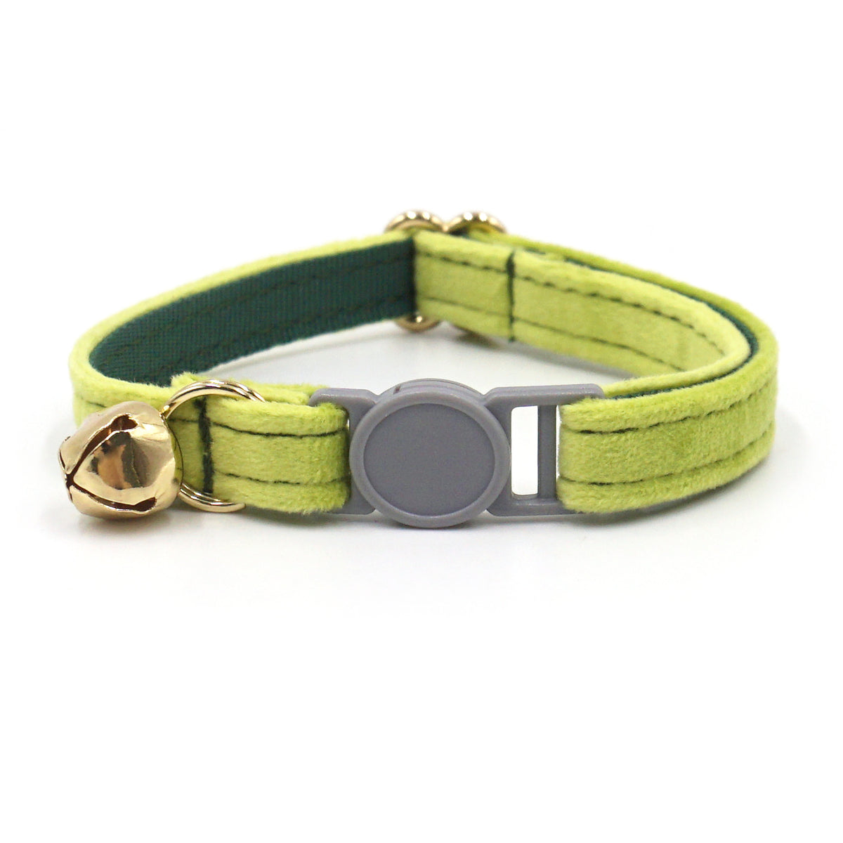 Personalised Velvet Cat Collar with Engraved Name Tag & Bell – Breakaway Safety Cat Collar (52 Colours)