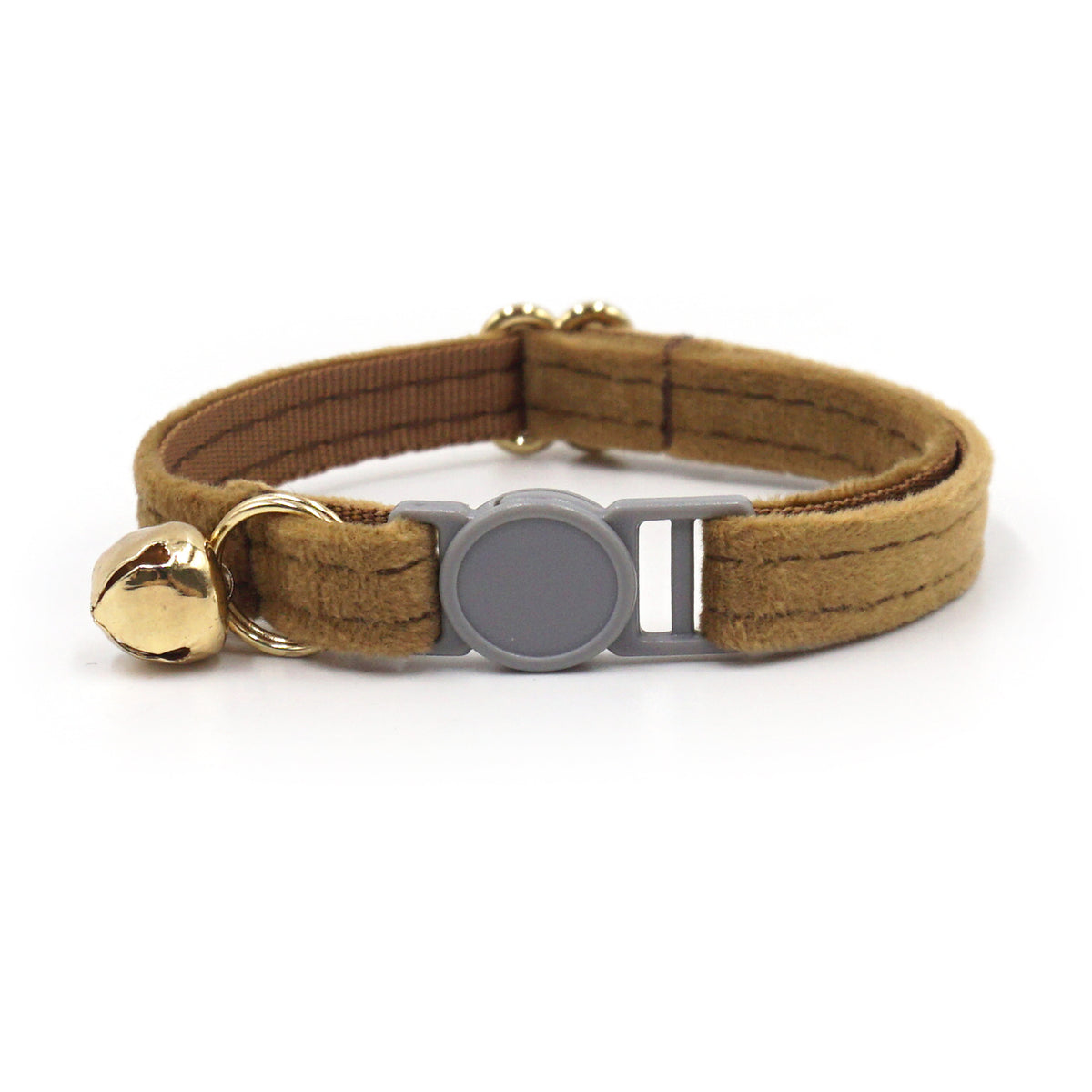 Personalised Velvet Cat Collar with Engraved Name Tag & Bell – Breakaway Safety Cat Collar (52 Colours)