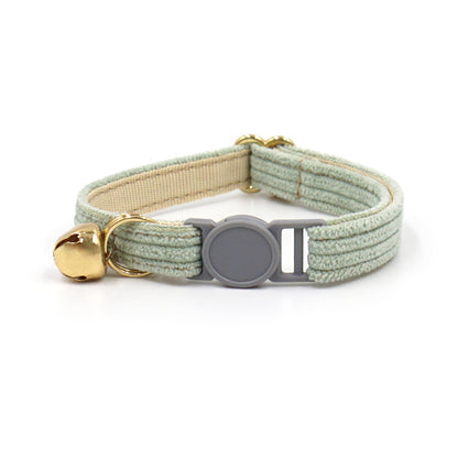 Personalised Velvet Cat Collar with Engraved Name Tag & Bell – Breakaway Safety Cat Collar (52 Colours)