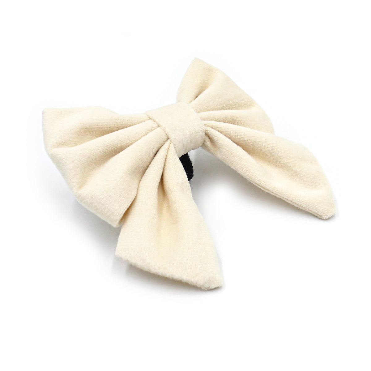 Velvet dog sailor bow