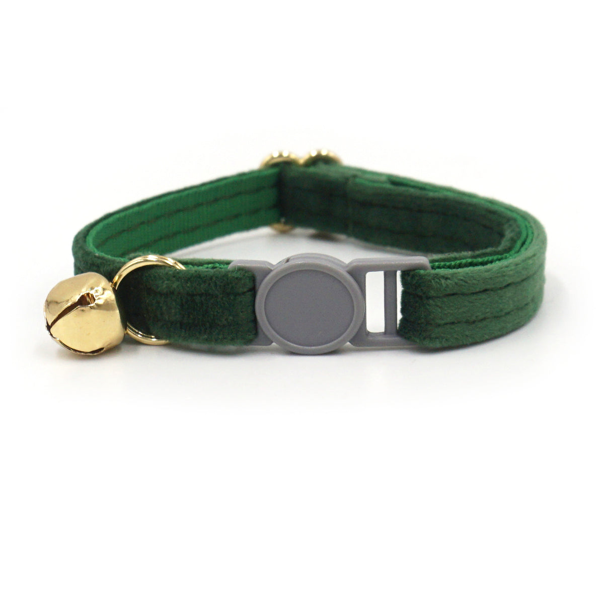 Personalised Velvet Cat Collar with Engraved Name Tag & Bell – Breakaway Safety Cat Collar (52 Colours)
