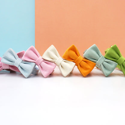 Velvet cat bow tie colours