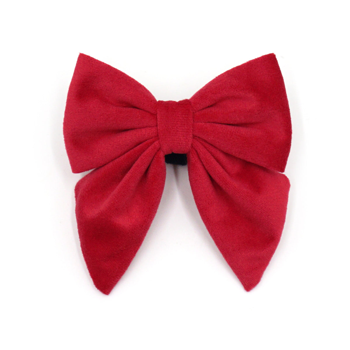 Velvet dog sailor bow