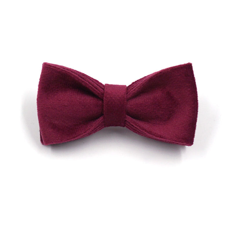 Velvet cat bow tie