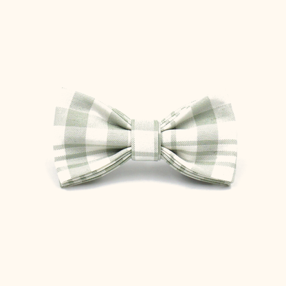 Green plaid matching bowtie
