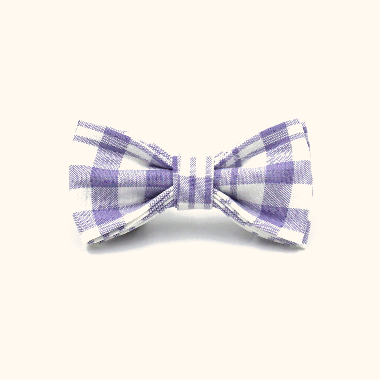 Purple plaid matching bowtie