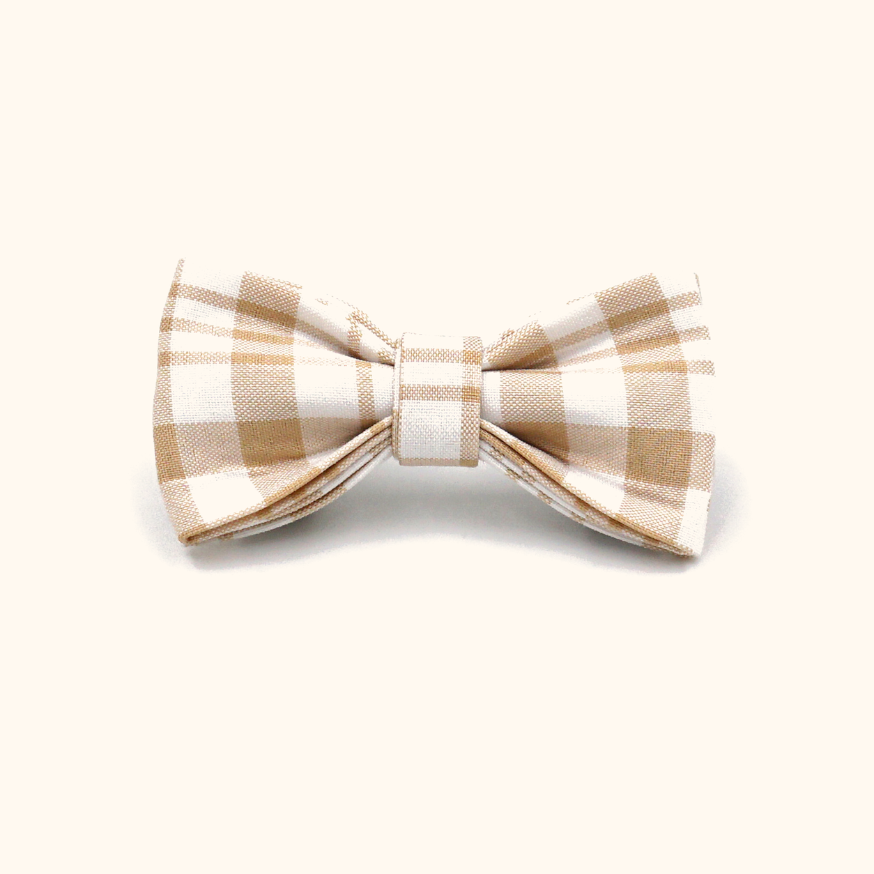 Yellow plaid matching bowtie