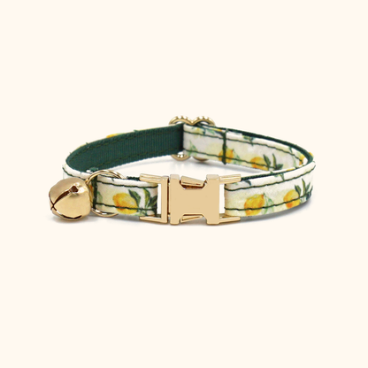 Fruit Print Cat Collar - Lemon