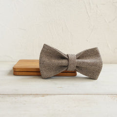 Luxurious Suit Wedding Dog Collar - Personalized with Name - Cream, Grey, White Brown, Brown or Blue, Detachable Bowtie