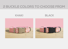Multi-Colored Lightweight Dog Collar, Personalized Premium Dog Collar or Dog Collar and Leash Set with Matching Bowtie *Detachable