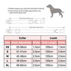 Multi-Colored Lightweight Dog Collar, Personalized Premium Dog Collar or Dog Collar and Leash Set with Matching Bowtie *Detachable