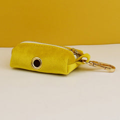Custom Yellow Velvet Personalized Dog Collar, Matching Dog Bowtie, Dog Flower, Dog Leash, Dog Harness & Dog Poop Bag, Different Combo