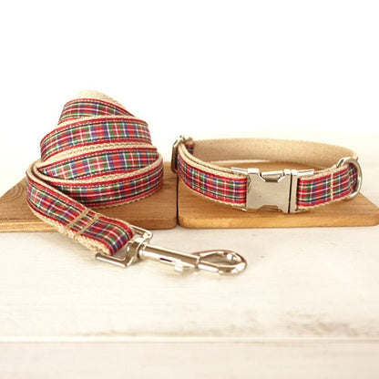 Personalised Scotland Design Dog Collar or Leash set