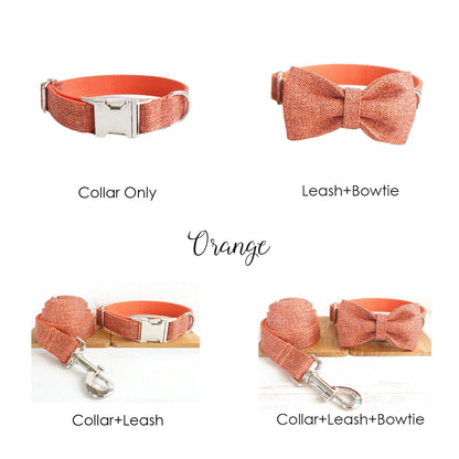 Personalised Pink Blue SUIT Dog Collar or Dog Collar and Lead Set