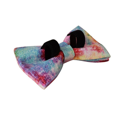 Personalised Pink Nebula Tie Dye Dog Collar with Name Dog Leash Set