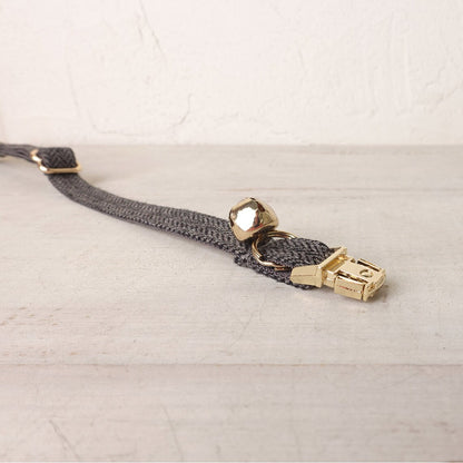 Suit Cat Dog Collar in Gray, Brown, Pink, Blue, Custom with Name, Detachable Bowtie and Bell * Personalised Pet Gift