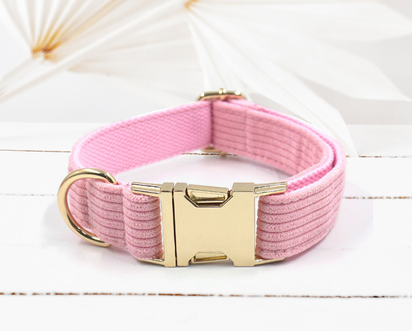 Air Tag Holder Dog Collar in Pale Pink, Carnation, Hot Pink, Burgundy Velvet or Corduroy Fabric, Bow, Lead, Poop Bag Holder