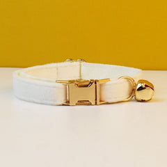 Air Tag Holder Custom Small Dog Cat Cute Thin Collar, Bow, and Free Bell - White, Yellow, Red, Purple Velvet, Breakaway Buckle Available