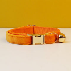 Air Tag Holder Custom Small Dog Cat Cute Thin Collar, Bow, and Free Bell - White, Yellow, Red, Purple Velvet, Breakaway Buckle Available