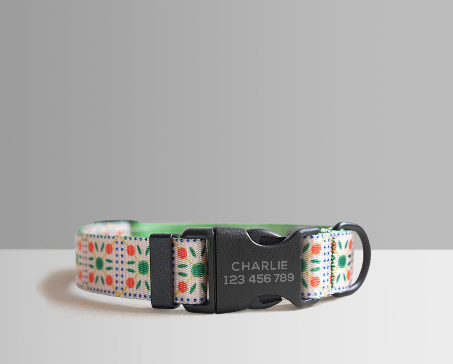 Personalised Lightweight Dog Collar, Leash, Easter Egg and Colorful Dog Collar and Leash Set with Matching Removable Bowtie