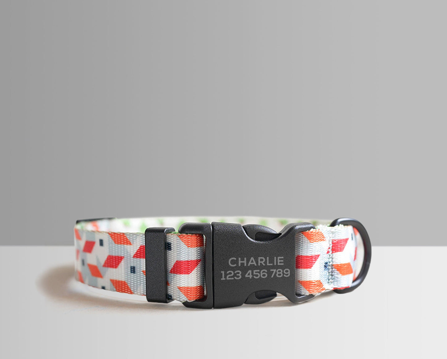 Personalised Lightweight Dog Collar, Leash, Easter Egg and Colorful Dog Collar and Leash Set with Matching Removable Bowtie