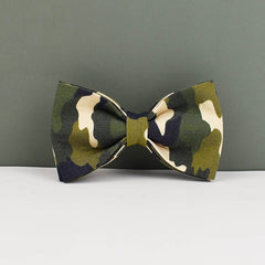 Camouflage Dog Collar, H Harness,  Bow Tie, Leash, Custom Green Black Dog Collar Personalized Harness with Name, Different Combo