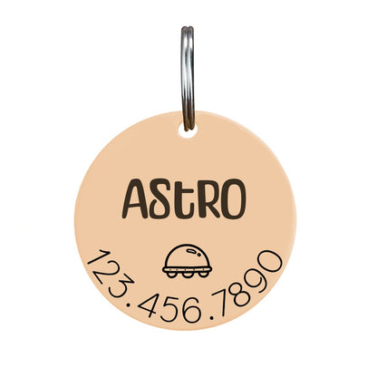 Customised Stainless Steel Pet ID Tag - Personalised with Your Pet's Name and Contact - Front and Back Engraving for Dogs and Cats