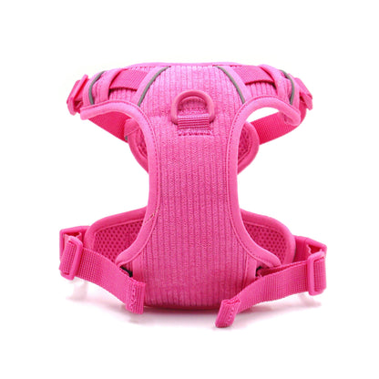 Personalised Dog Collar or Dog Harness Set - Hot Pink No Pull Dog Harness - Dog Leash - Poop Bag Holder - Treat Bag