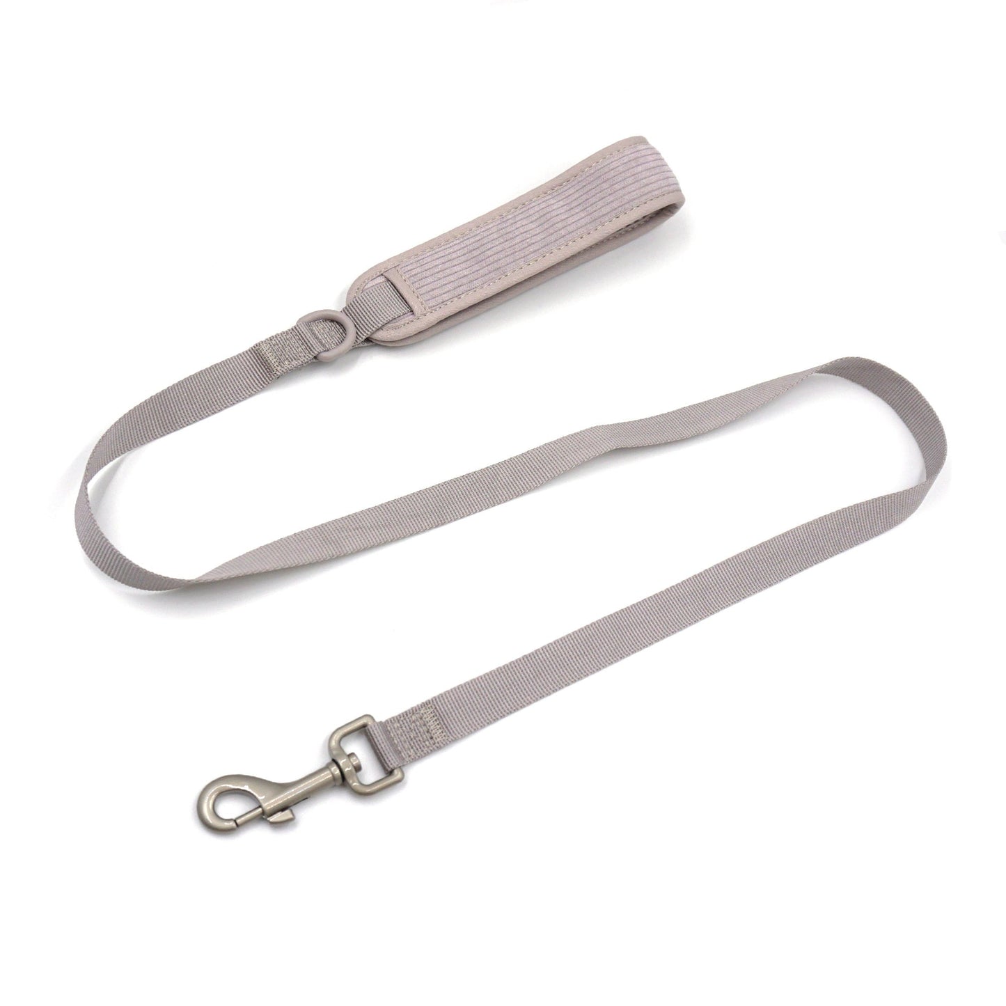 Personalised Dog Collar or Dog Harness Set - Grey No Pull Dog Harness - Dog Leash - Poop Bag Holder - Treat Bag