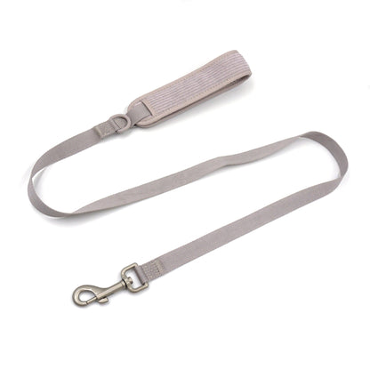Personalised Dog Collar or Dog Harness Set - Grey No Pull Dog Harness - Dog Leash - Poop Bag Holder - Treat Bag
