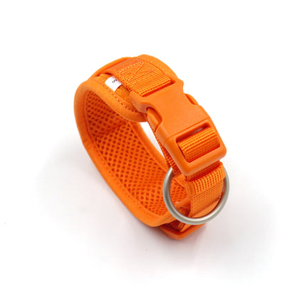 Personalised Dog Collar or Dog Harness Set - Orange No Pull Dog Harness - Dog Leash - Poop Bag Holder - Treat Bag