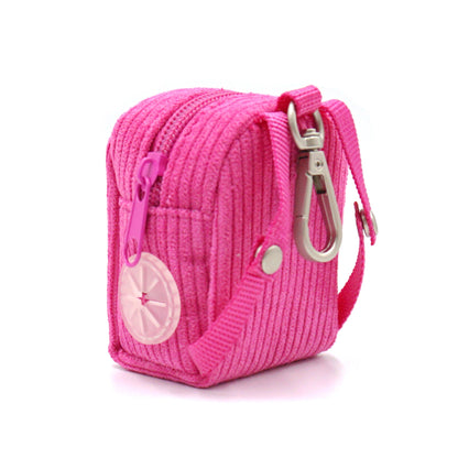Personalised Dog Collar or Dog Harness Set - Hot Pink No Pull Dog Harness - Dog Leash - Poop Bag Holder - Treat Bag