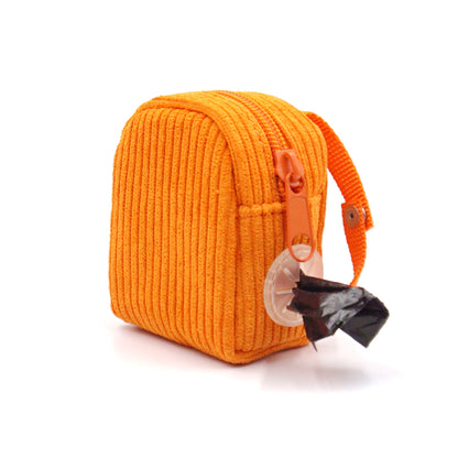 Personalised Dog Collar or Dog Harness Set - Orange No Pull Dog Harness - Dog Leash - Poop Bag Holder - Treat Bag