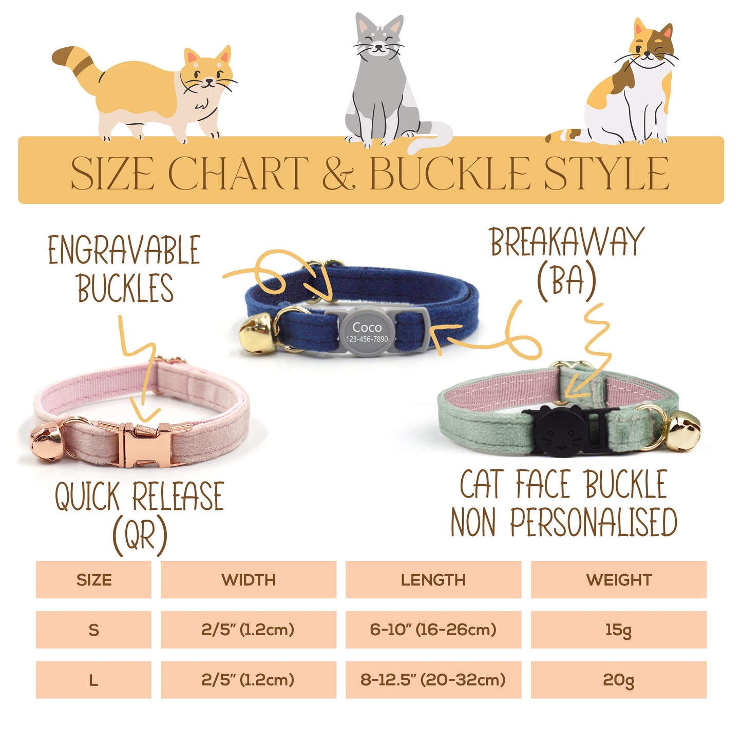 Personalised Velvet AirTag Pet Collar