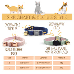 Air Tag Holder Custom Small Dog Cat Cute Thin Collar, Bow, and Free Bell - White, Yellow, Red, Purple Velvet, Breakaway Buckle Available