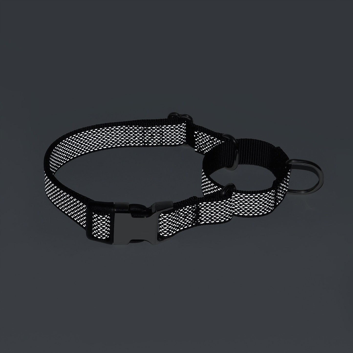 Personalised Martingale Dog Collar, Reflective Martingale or Flat Collar, Nylon Webbing Collar, Unisex Collar, Red, Black, Green, Pink