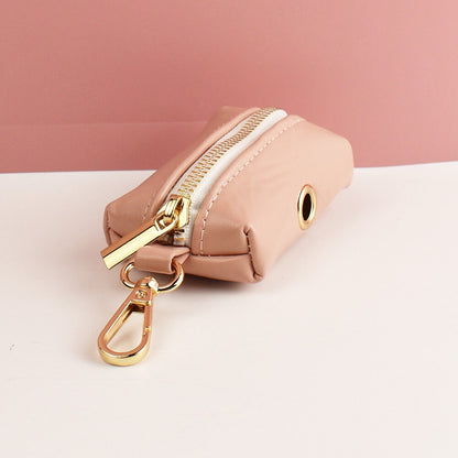 Leather Dog Harness, Pink PU Collar/Lead/Bowtie/Harness/Bag,Solid Dog Collar Leash Set, Engraved Metal Buckle,Easy Clean,Wedding Puppy Gift