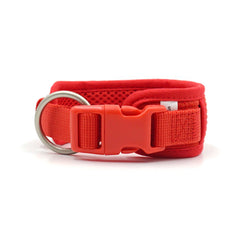 Personalised Dog Collar or Dog Harness Set - Red No Pull Dog Harness - Dog Leash - Poop Bag Holder - Treat Bag - Different Combo