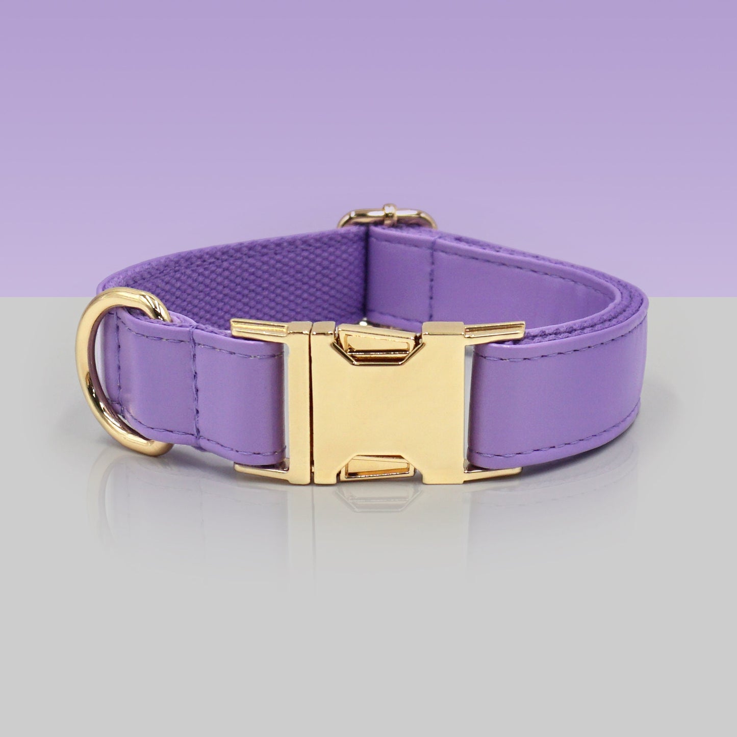 PU Leather Dog Collar, Collar/Lead/Poop Bag, Dog Collar Leash Set Purple+Yellow+Hot Pink+Orange Engraved Metal Buckle, Wedding Puppy Gift