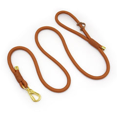 PU Leather Dog Collar, Collar/Harness/Lead/Poop Bag, Dog Collar Leash in Light Brown, Engraved Metal Buckle, Wedding Puppy Gift, Australia
