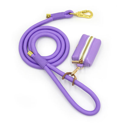 PU Leather Dog Collar, Collar/Harness/Lead/Poop Bag, Dog Collar Leash in Purple, Engraved Metal Buckle, Wedding Puppy Gift, Australia